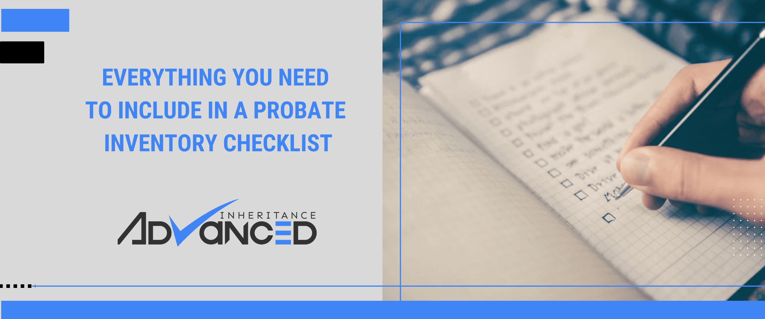 Everything You Need to Include in a Probate Inventory Checklist